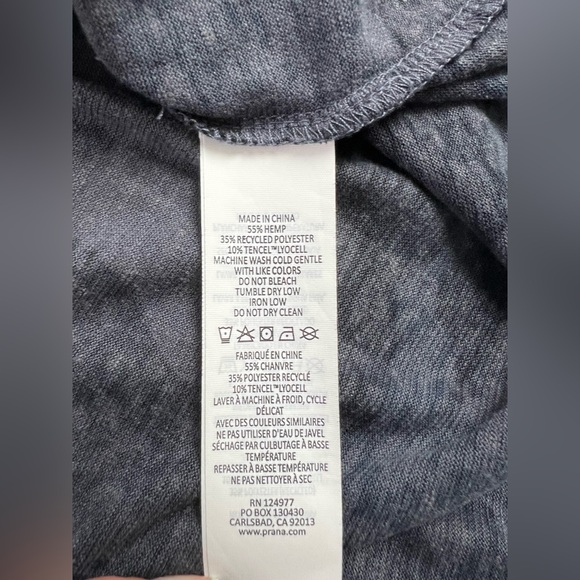 Prana Cozy Up Barmsee Camo Sleeveless Hemp Blend Top - Picture 11 of 11